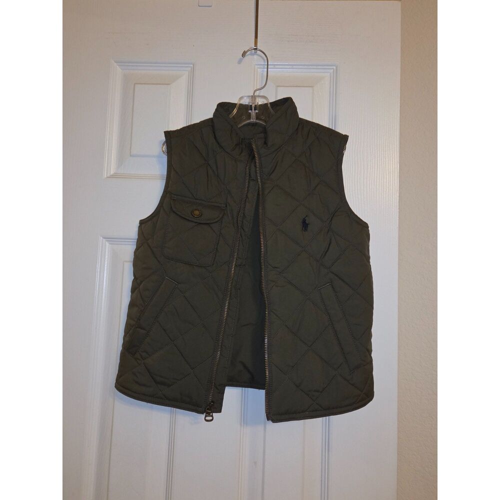 Ralph Lauren Boys Fleece-Lined Quilted Vest - Size 5